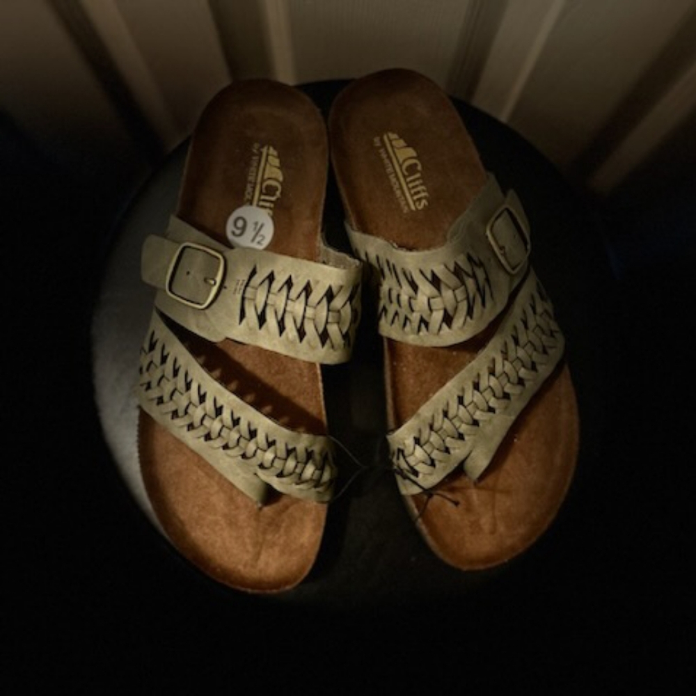 2 strap bohemian style sandals